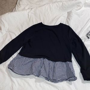 black/gingham comfy/dressy shirt